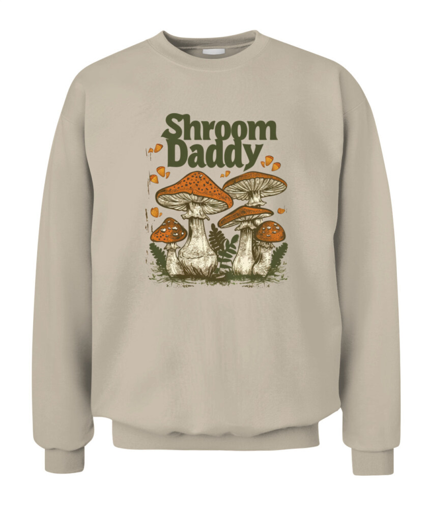 Shroom Daddy Funny Mushroom Foraging Shirt – Retro Cottagecore Goblincore Aesthetic Tee