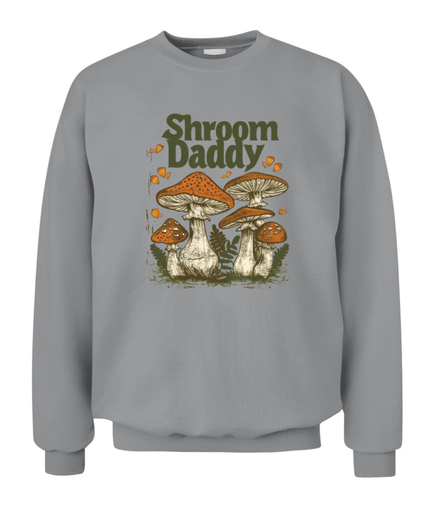 Shroom Daddy Funny Mushroom Foraging Shirt – Retro Cottagecore Goblincore Aesthetic Tee
