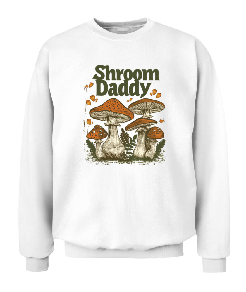 Shroom Daddy Funny Mushroom Foraging Shirt – Retro Cottagecore Goblincore Aesthetic Tee