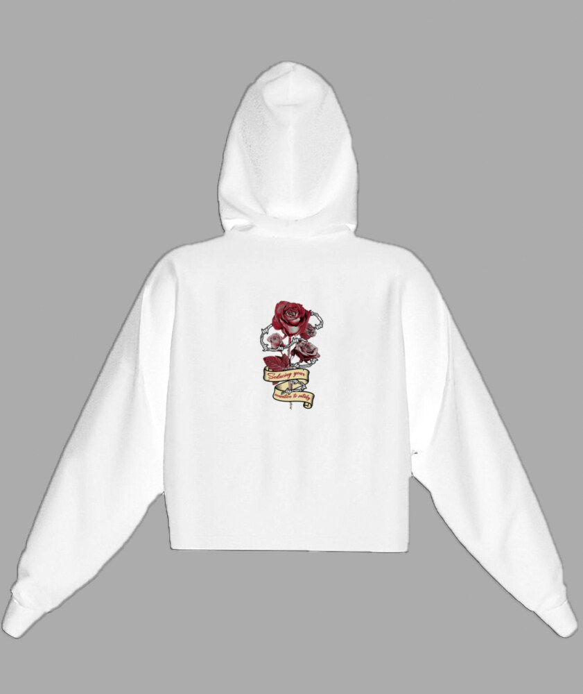 Word Play Cropped Hoodies