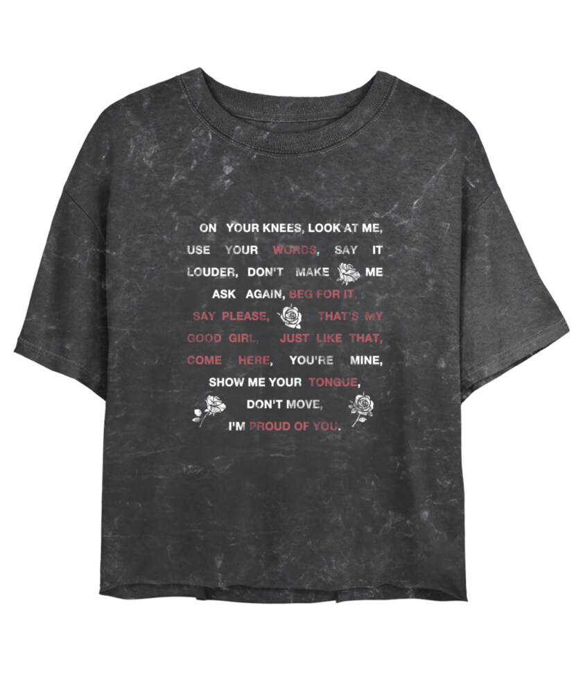 Good Girl Wash Cropped T-Shirt - Black