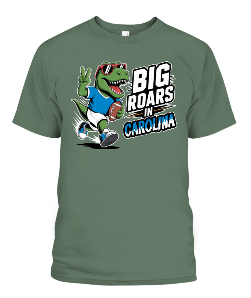 Weprintee Big Roars In Carolina 2D Classic Unisex T-Shirt NEW147532