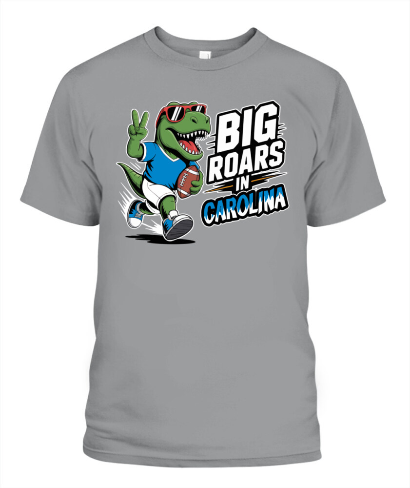 Weprintee Big Roars In Carolina 2D Classic Unisex T-Shirt NEW147532