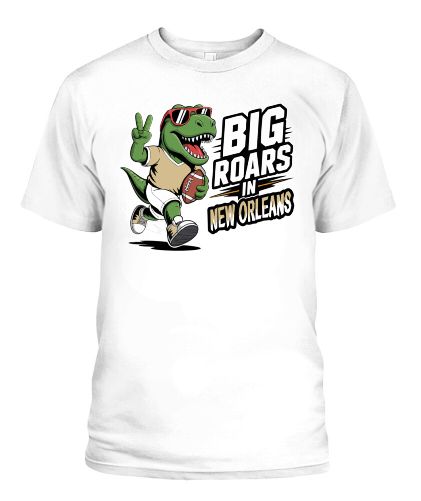 Weprintee Big Roars In New Orleans 2D Classic Unisex T-Shirt NEW147531
