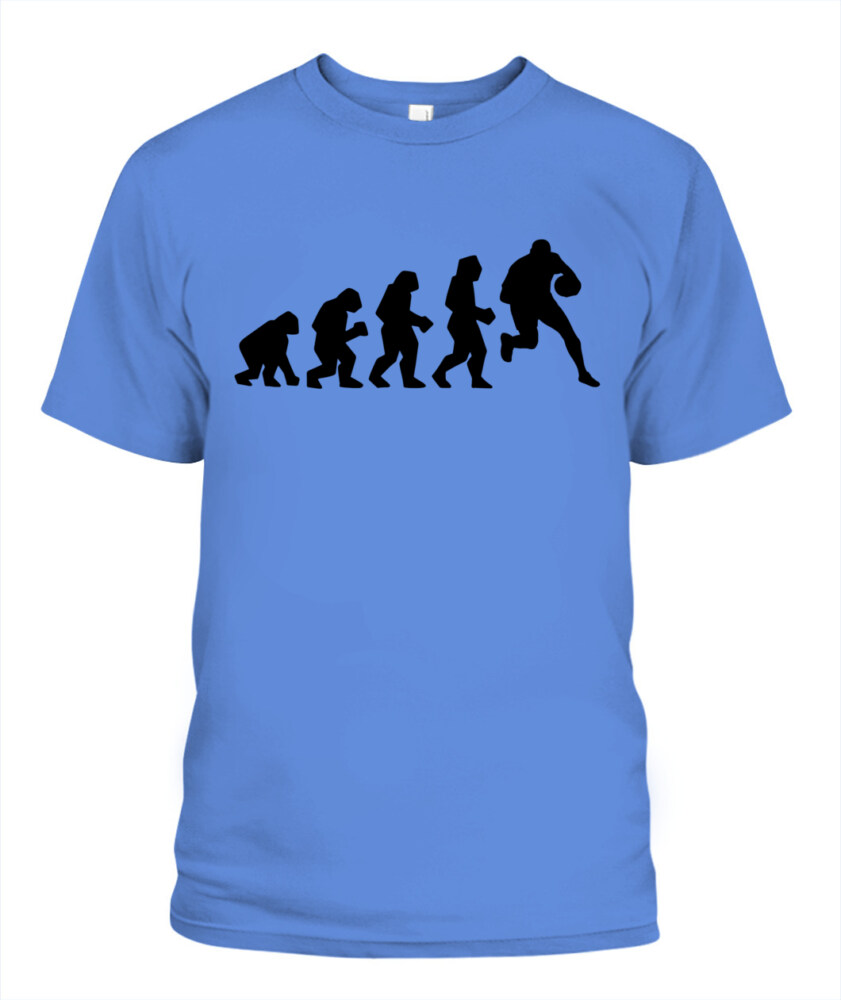 Rugby Evolution Shirt – Funny Unisex T-Shirt & Tank Top for Rugby Players and Fans