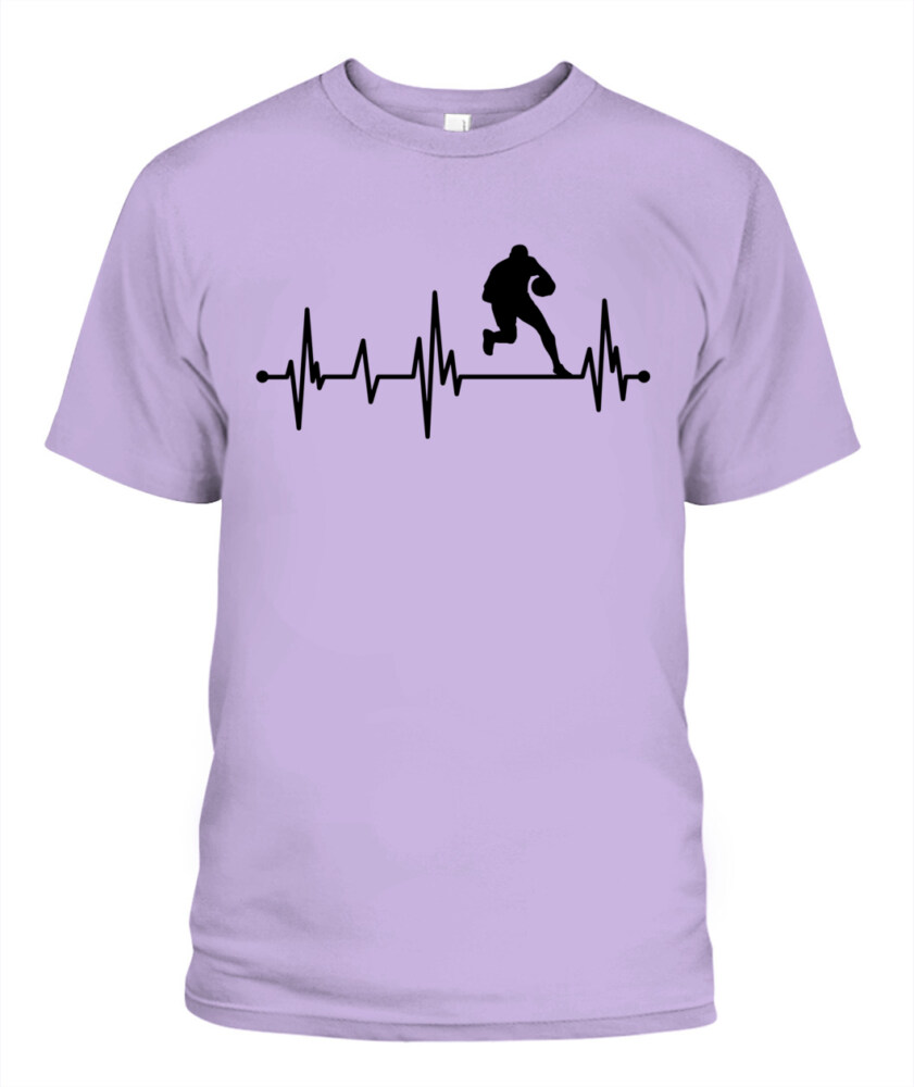 Rugby Heartbeat Shirt – Unisex T-Shirt & Tank Top for Rugby Players & Fans