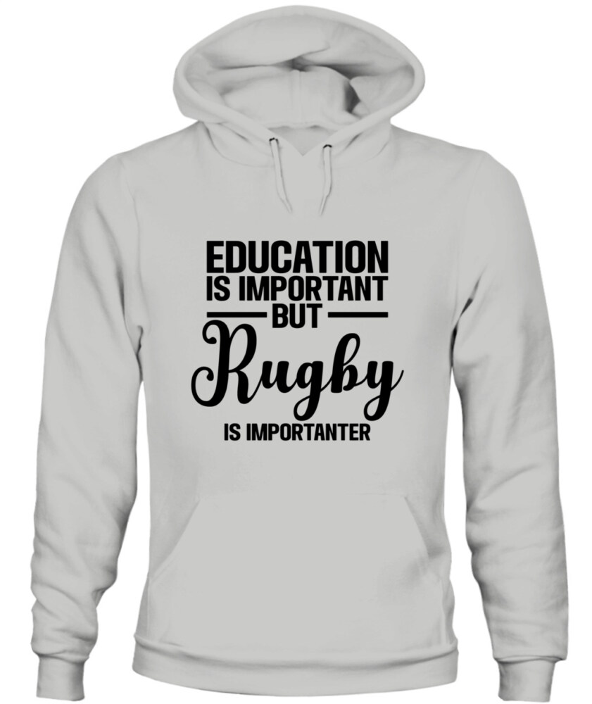 Unisex Rugby Hoodie Sweatshirt –  Cozy Pullover with Motivational Print
