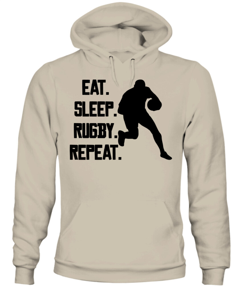 Unisex Rugby Player Impact Hoodie Sweatshirt – Dynamic Sports Graphic Pullover for Athletes and Fans