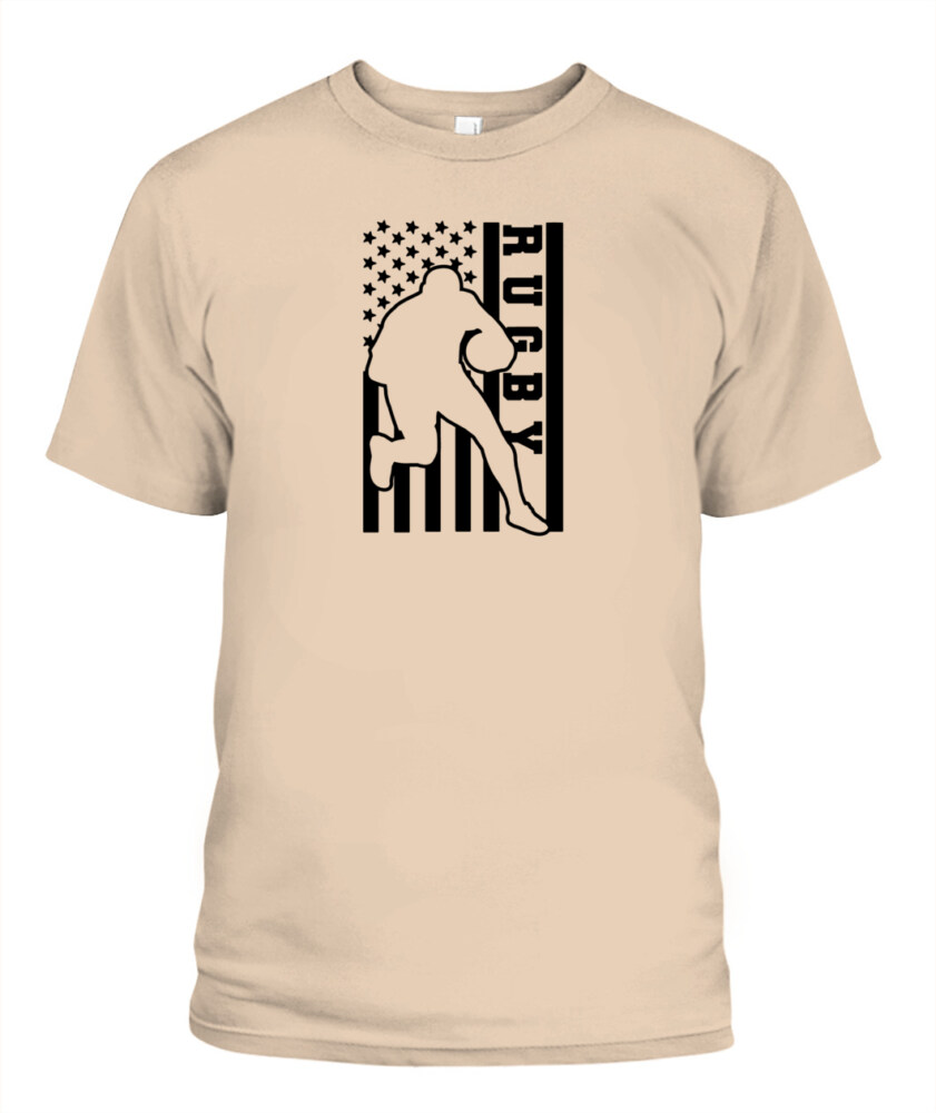 USA Rugby Flag Shirt – Unisex T-Shirt & Tank Top for American Rugby Fans and Players