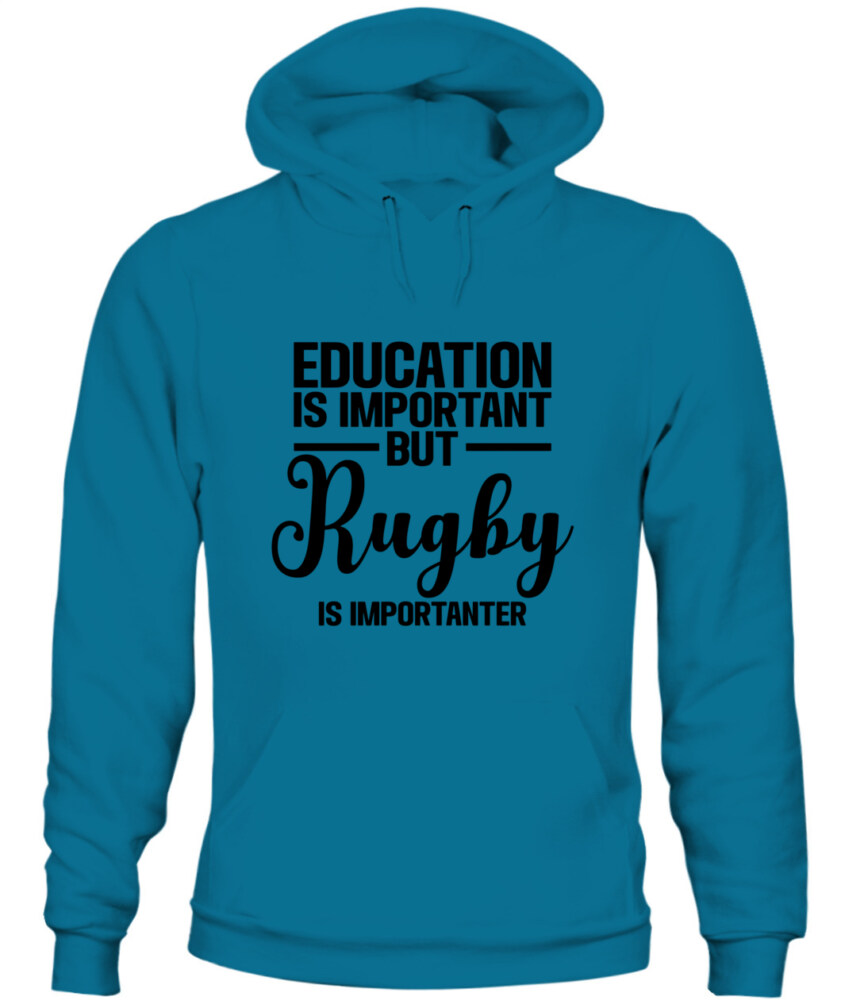 Unisex Rugby Hoodie Sweatshirt –  Cozy Pullover with Motivational Print