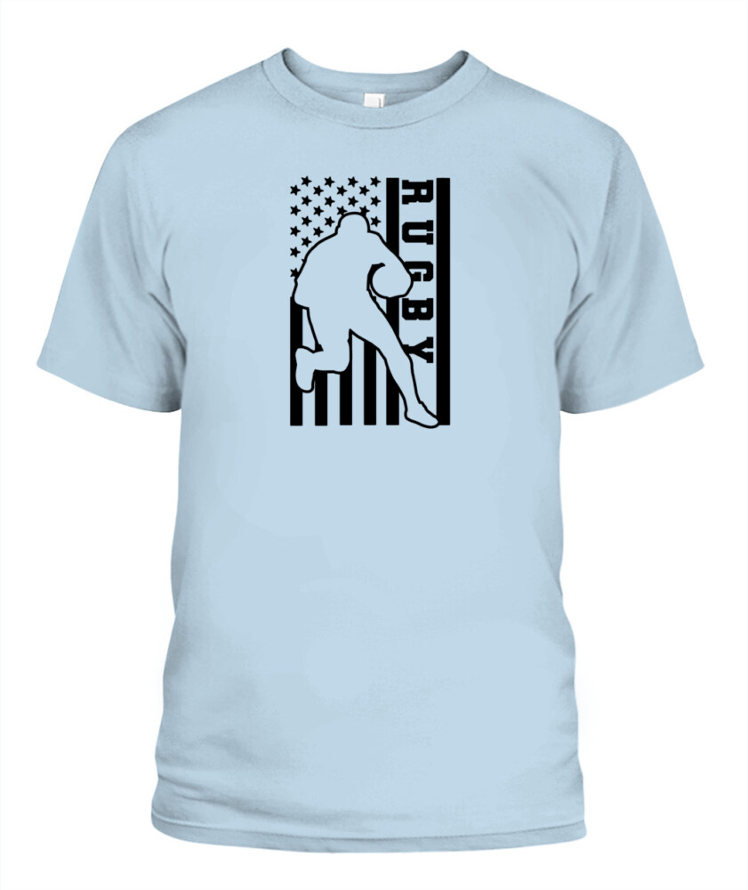 USA Rugby Flag Shirt – Unisex T-Shirt & Tank Top for American Rugby Fans and Players