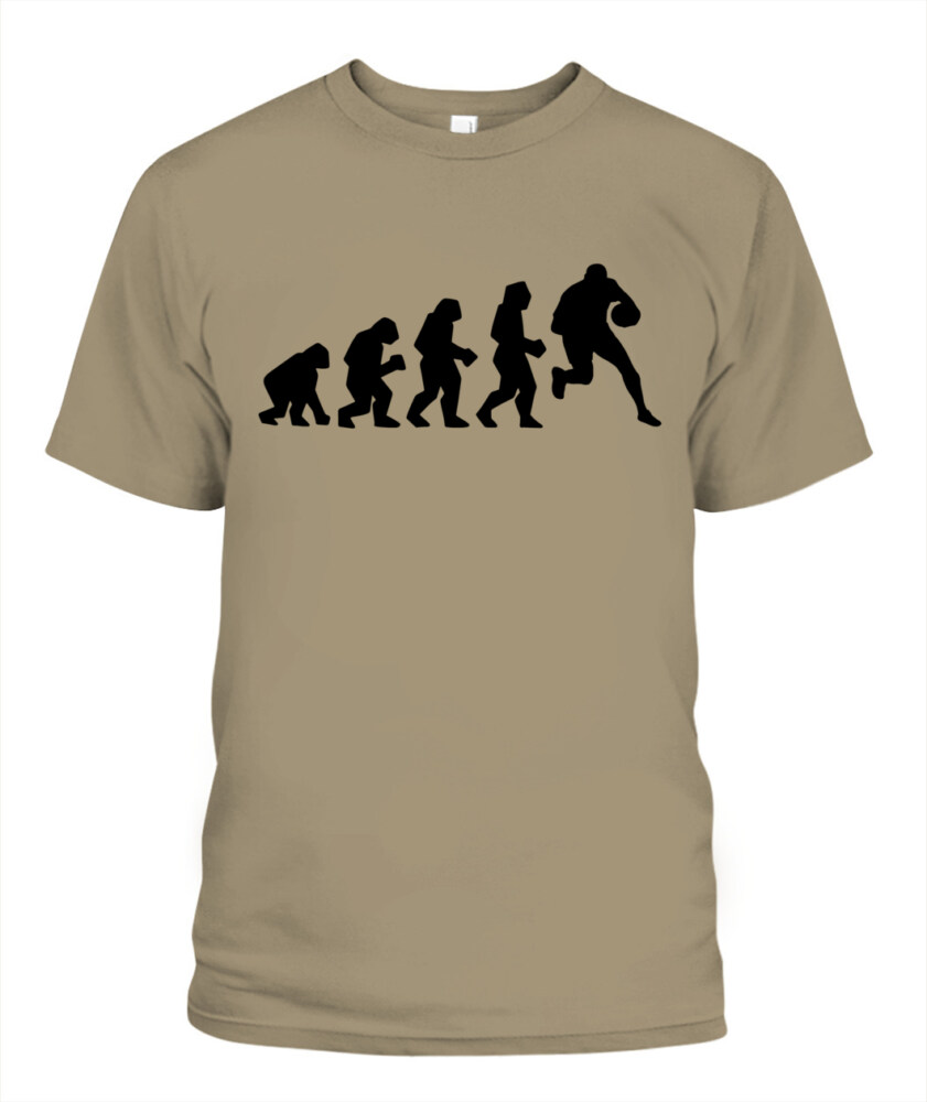Rugby Evolution Shirt – Funny Unisex T-Shirt & Tank Top for Rugby Players and Fans