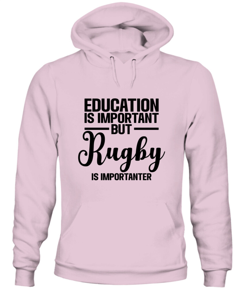 Unisex Rugby Hoodie Sweatshirt –  Cozy Pullover with Motivational Print