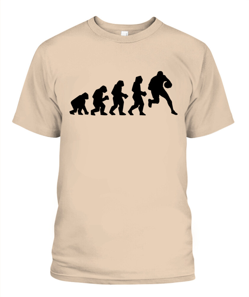 Rugby Evolution Shirt – Funny Unisex T-Shirt & Tank Top for Rugby Players and Fans