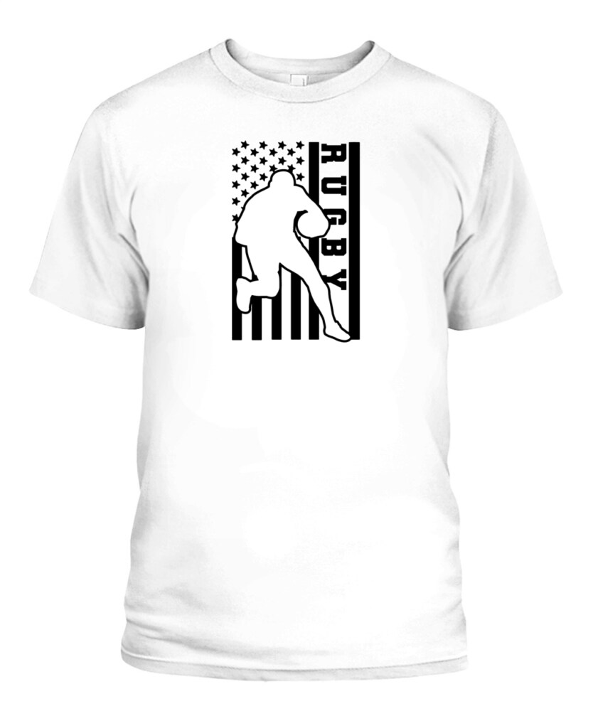 USA Rugby Flag Shirt – Unisex T-Shirt & Tank Top for American Rugby Fans and Players