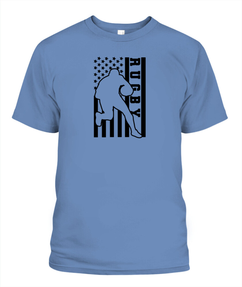 USA Rugby Flag Shirt – Unisex T-Shirt & Tank Top for American Rugby Fans and Players
