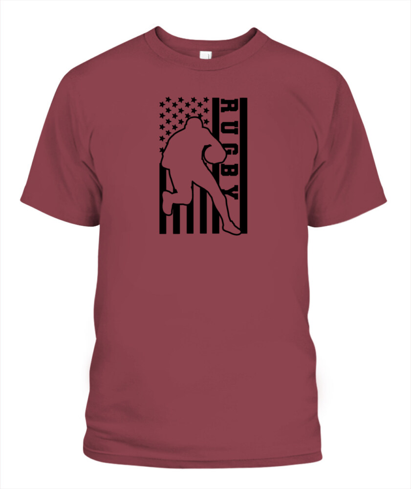 USA Rugby Flag Shirt – Unisex T-Shirt & Tank Top for American Rugby Fans and Players