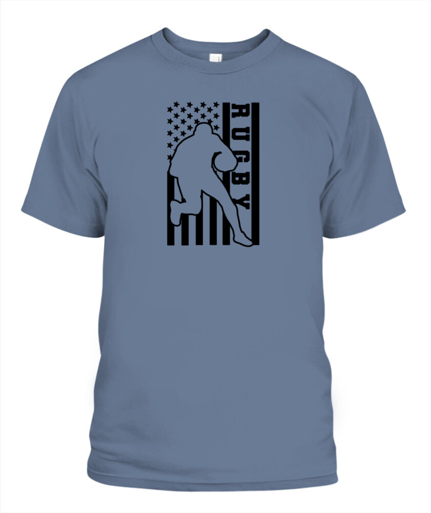 USA Rugby Flag Shirt – Unisex T-Shirt & Tank Top for American Rugby Fans and Players
