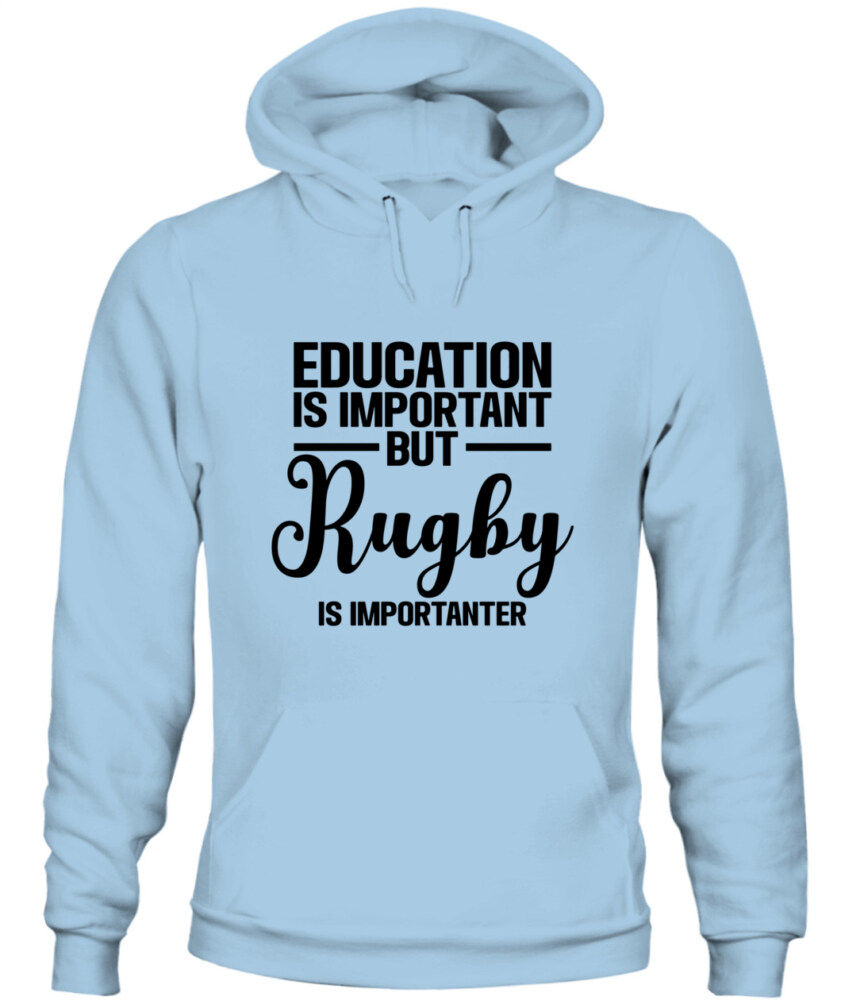 Unisex Rugby Hoodie Sweatshirt –  Cozy Pullover with Motivational Print