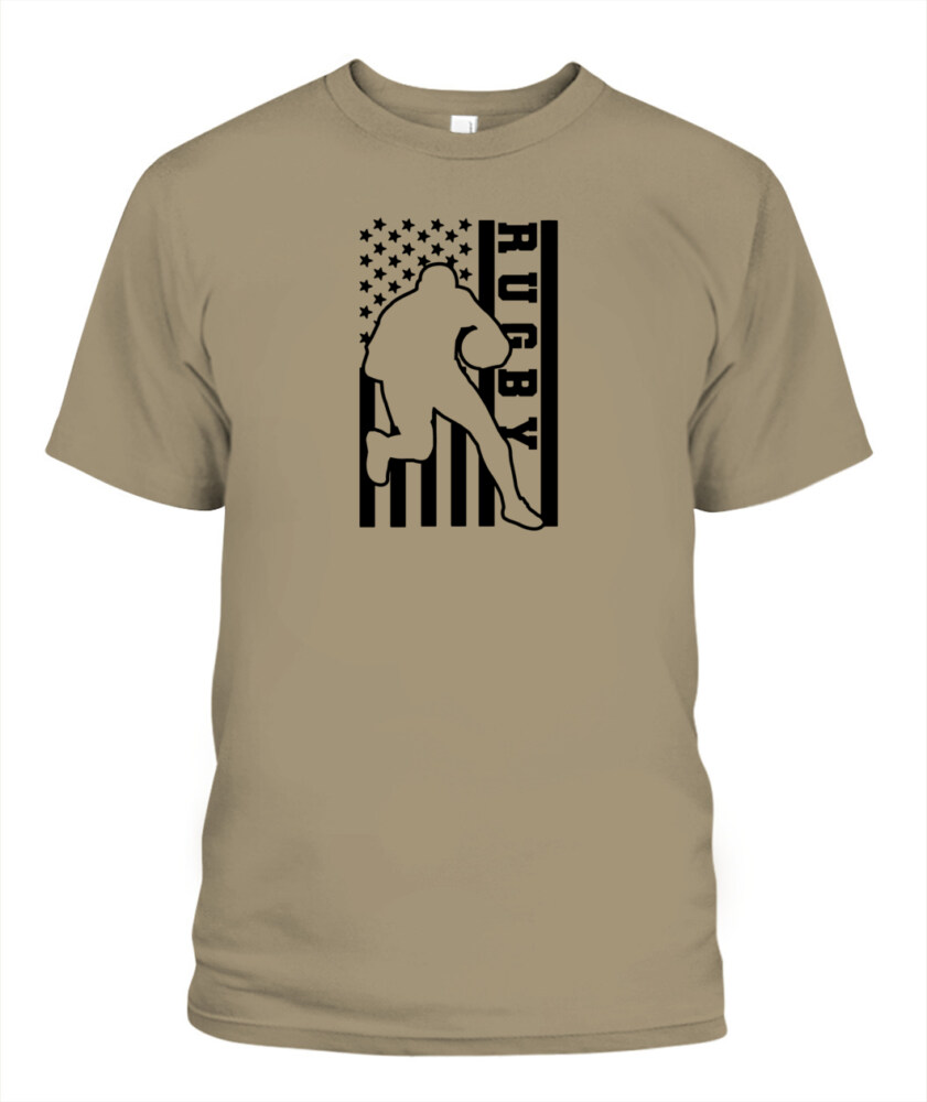 USA Rugby Flag Shirt – Unisex T-Shirt & Tank Top for American Rugby Fans and Players