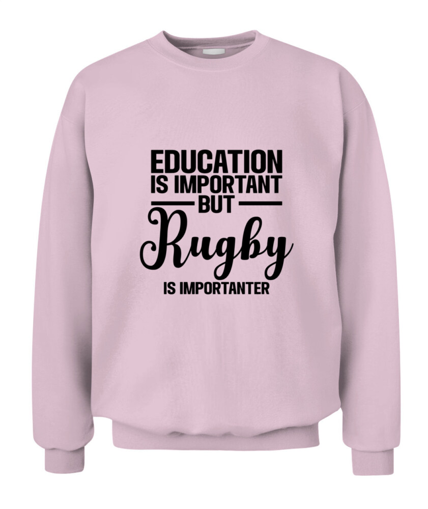 Unisex Rugby Hoodie Sweatshirt –  Cozy Pullover with Motivational Print