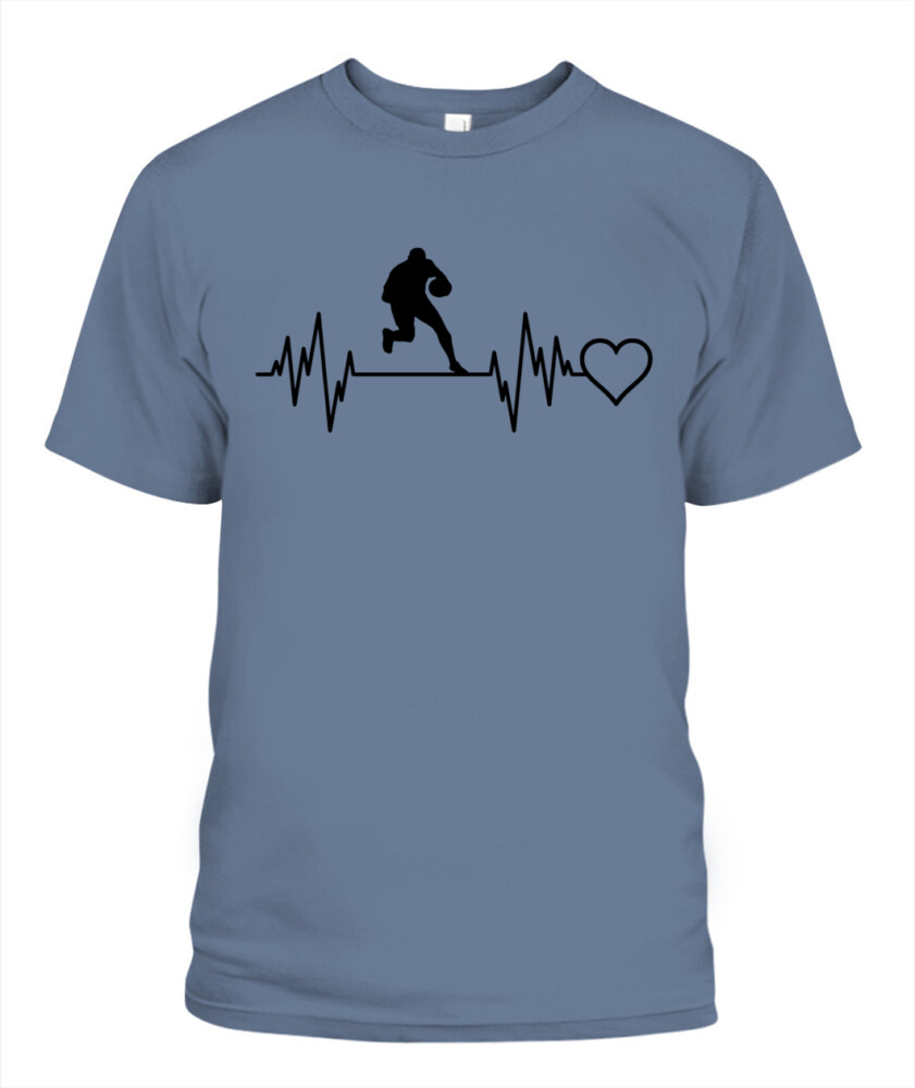 Rugby Heartbeat Love Shirt – Unisex T-Shirt & Tank Top for Rugby Fans & Players