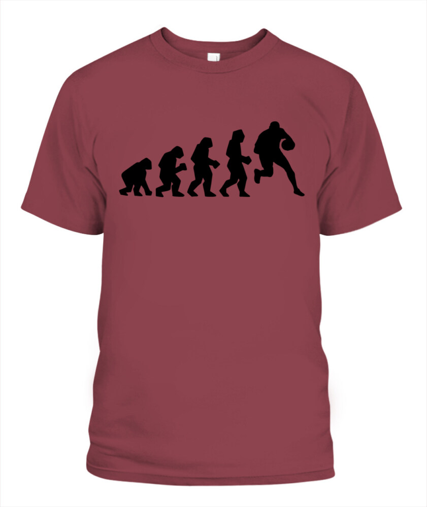 Rugby Evolution Shirt – Funny Unisex T-Shirt & Tank Top for Rugby Players and Fans