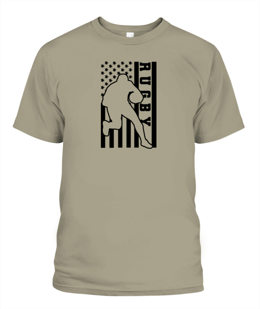 USA Rugby Flag Shirt – Unisex T-Shirt & Tank Top for American Rugby Fans and Players