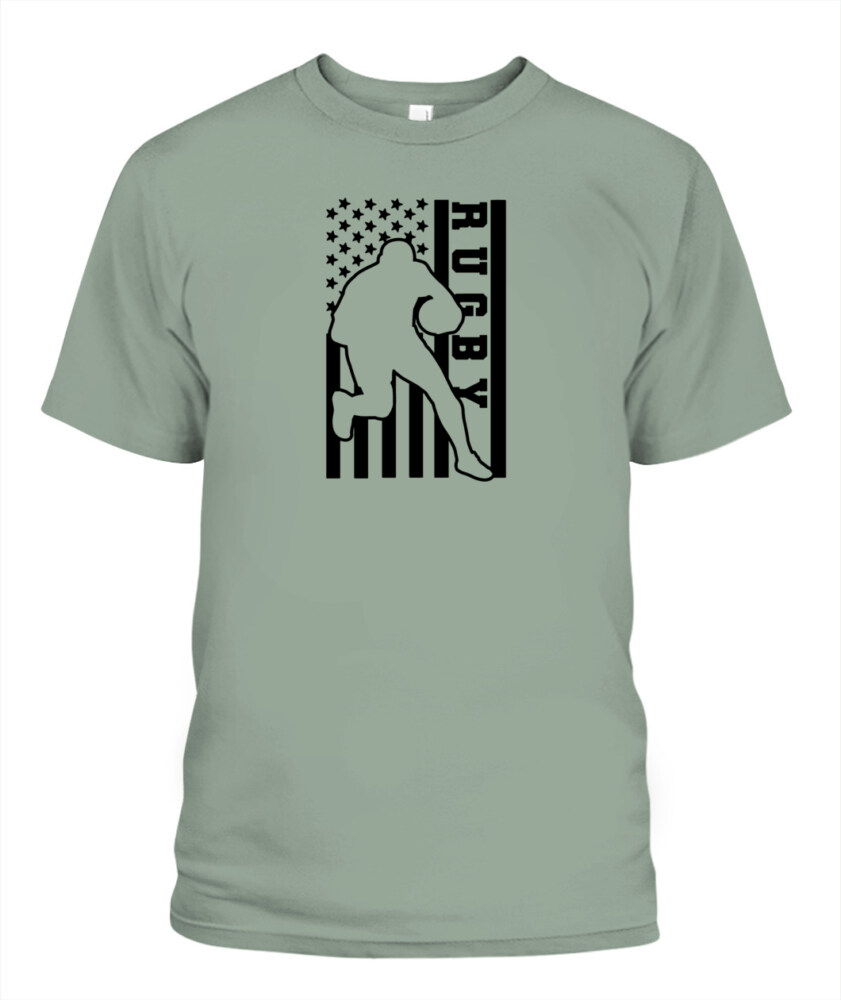 USA Rugby Flag Shirt – Unisex T-Shirt & Tank Top for American Rugby Fans and Players