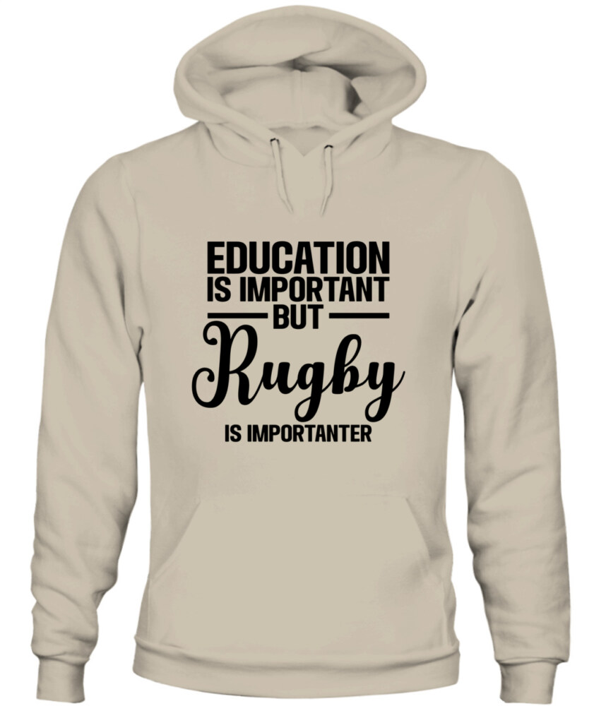 Unisex Rugby Hoodie Sweatshirt –  Cozy Pullover with Motivational Print
