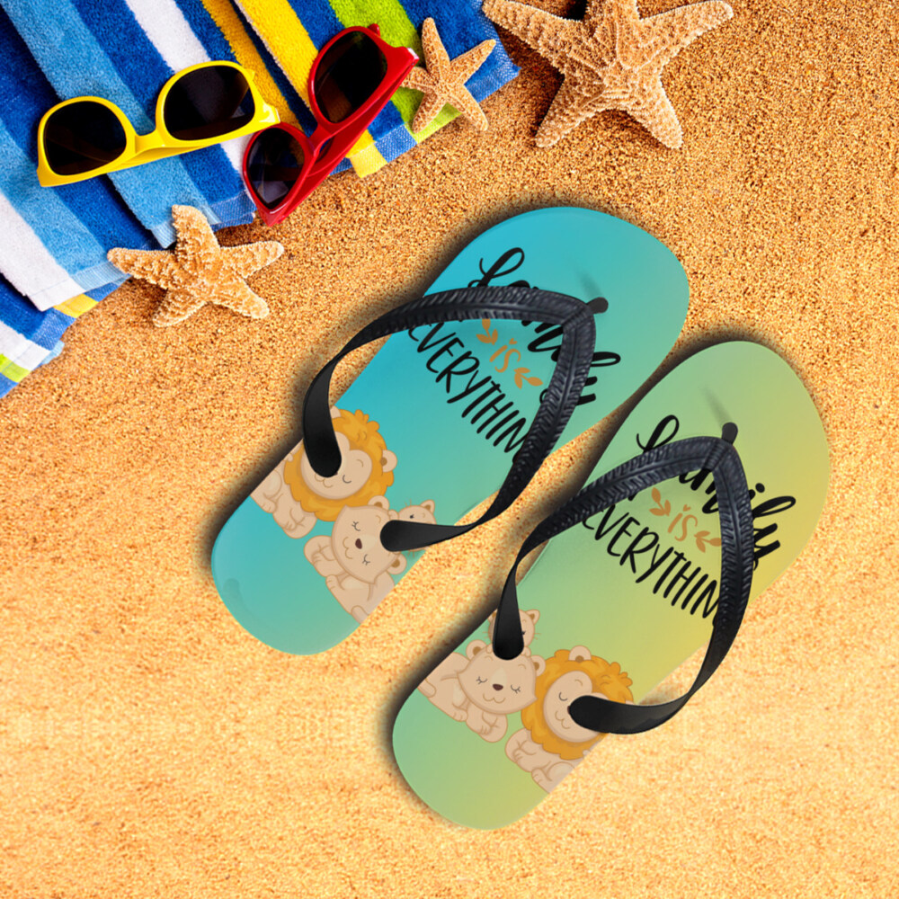 The Lion Family  Flip Flops For Men & Woman
