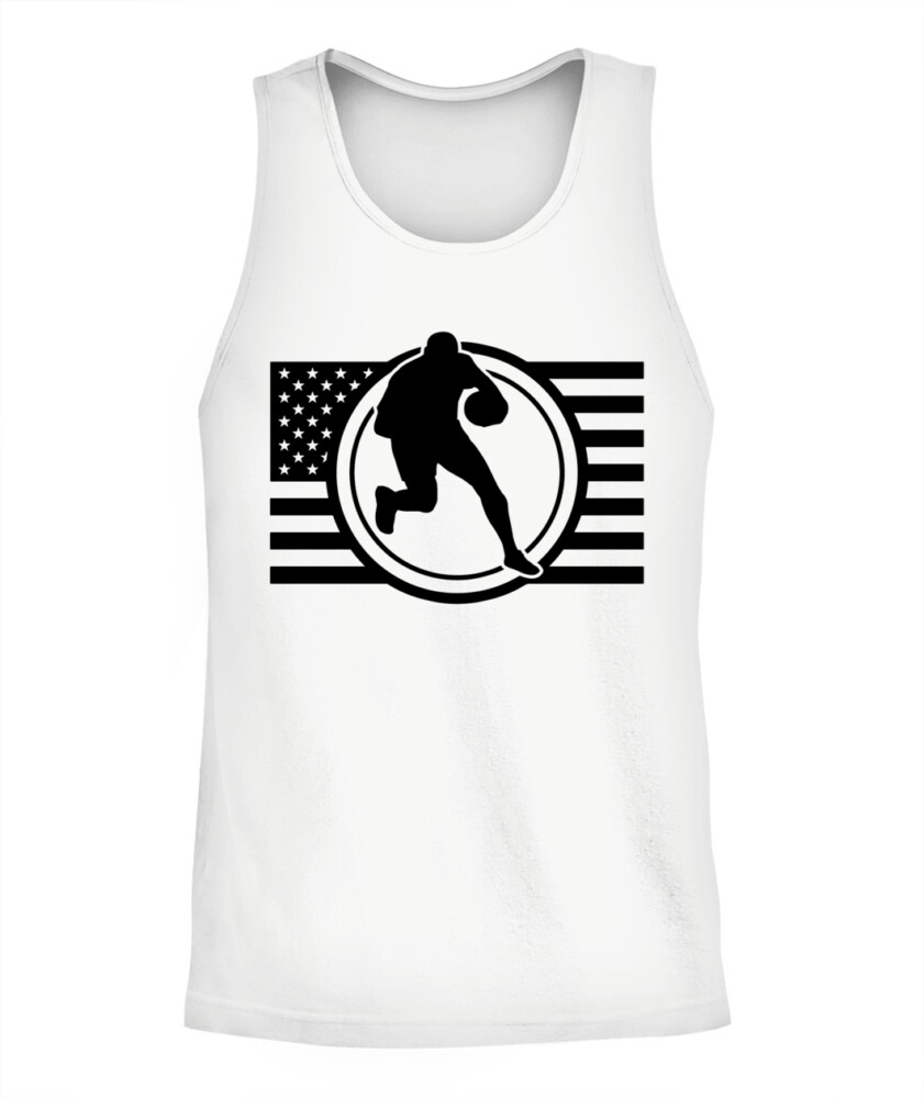 American Flag Rugby Shirt – Unisex T-Shirt & Tank Top for USA Rugby Fans and Players