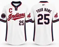 Custom Cleveland Indians Baseball Jersey – Personalized Name & Number Retro Fan Jersey thumbnail 1
