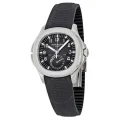 Patek Philippe Aquanaut Dual Time Black Embossed Dial Men's Watch thumbnail 1