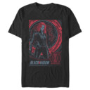 Men's Marvel Black Widow Infrared Globe  Adult T-Shirt