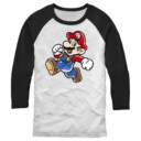 Men's Nintendo Jumping Mario  Adult Baseball Tee