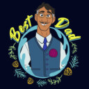 Men's Encanto Agustin�Best Dad Circle  Adult T-Shirt