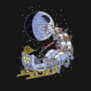 Men's Star Wars Christmas Darth Vader Santa's Sleigh  Adult Long Sleeve Shirt