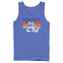 Men's Mickey & Friends Retro Pluto and Mickey Mouse  Adult Tank Top