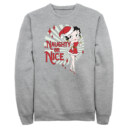 Men's Betty Boop Christmas Naughty or Nice Betty  Adult Sweatshirt