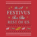 Men's Seinfeld It's A Festivus for the Rest of Us Sweater Print  Adult T-Shirt