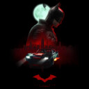 Men's The Batman Moonlit Batmobile  Adult T-Shirt