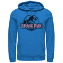 Men's Jurassic Park Vintage Logo  Adult Pull Over Hoodie