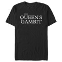 Men's The Queen's Gambit Black Logo  Adult T-Shirt