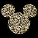 Men's Mickey & Friends Cheetah Print Mickey Mouse Logo  Adult Pull Over Hoodie