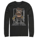 Men's Star Wars: The Rise of Skywalker Babu Frik Portrait  Adult Long Sleeve Shirt