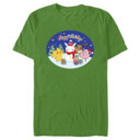 Men's Pokemon Christmas Happy Holidays Snowman  Adult T-Shirt