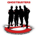 Men's Ghostbusters Black Silhouettes Standing On Logo  Adult T-Shirt