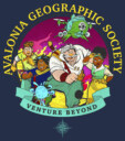 Men's Strange World Avalonia Geographic Society Venture Beyond Group  Adult T-Shirt