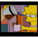 Men's The Simpsons Lisa Needs COFFEE, Sleepy Eyes Wake Up  Adult T-Shirt